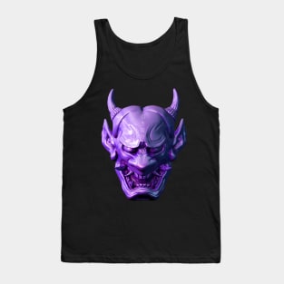 Purple Japanese Hannya Mask Tank Top